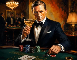 James Bond ja pelipöytä