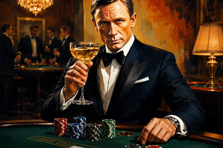 James Bond ja pelipöytä